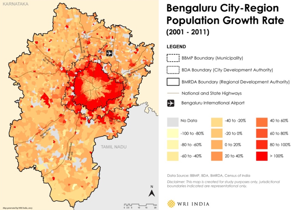 Bengaluru City-Region Growth Rate