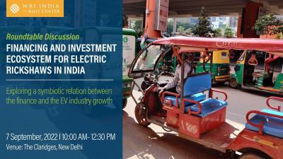 Financing and Investment Ecosystem for Electric Rickshaws in India